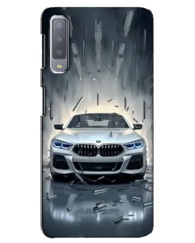 Чехол для Samsung Galaxy A7 2018 (A750) с картинкой «BMW в свете фар»