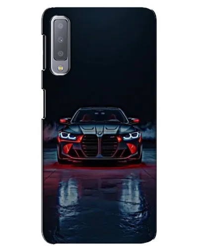 Чехол для Samsung Galaxy A7 2018 (A750) с картинкой «BMW на мокрой дороге»