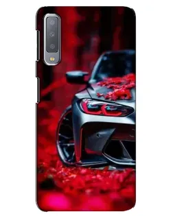 Чехол для Samsung Galaxy A7 2018 (A750) с картинкой «Спортивная BMW и цветы» Чехол для Samsung Galaxy A7 2018 (A750) с картинкой «Спортивная BMW и цветы»
