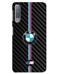 Чехол для Samsung Galaxy A7 2018 (A750) с картинкой «Эмблема BMW и карбон» Чехол для Samsung Galaxy A7 2018 (A750) с картинкой «Эмблема BMW и карбон»
