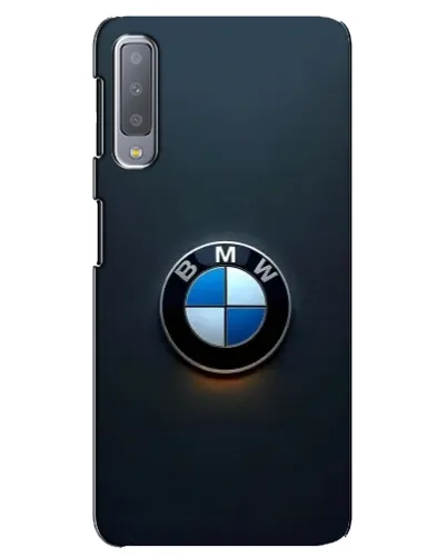 Чехол для Samsung Galaxy A7 2018 (A750) с картинкой «Логотип BMW — минимализм»