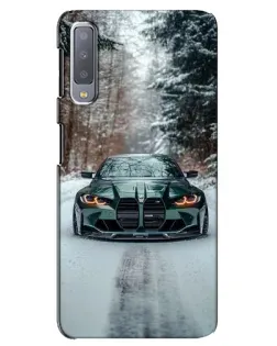 Чехол для Samsung Galaxy A7 2018 (A750) с картинкой «BMW в зимнем лесу» Чехол для Samsung Galaxy A7 2018 (A750) с картинкой «BMW в зимнем лесу»