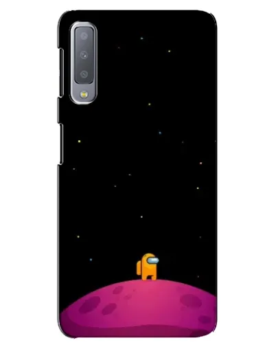 Чехол для Samsung Galaxy A7 2018 (A750) с картинкой «Одинокий герой на планете»