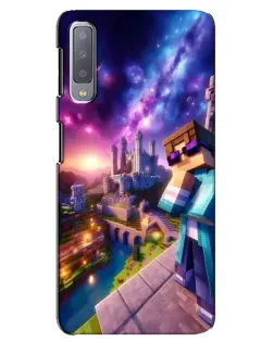 Чехол для Samsung Galaxy A7 2018 (A750) с картинкой «Стив и космос»