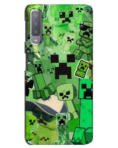 Чехол для Samsung Galaxy A7 2018 (A750) с картинкой «Криперы Minecraft» Чехол для Samsung Galaxy A7 2018 (A750) с картинкой «Криперы Minecraft»