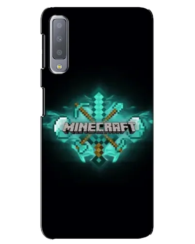 Чехол для Samsung Galaxy A7 2018 (A750) с картинкой «Minecraft Diamond лого» Чехол для Samsung Galaxy A7 2018 (A750) с картинкой «Minecraft Diamond лого»