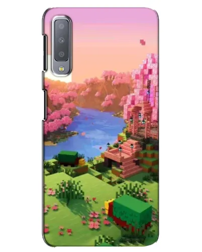 Чехол для Samsung Galaxy A7 2018 (A750) с картинкой «Розовое дерево Minecraft» Чехол для Samsung Galaxy A7 2018 (A750) с картинкой «Розовое дерево Minecraft»