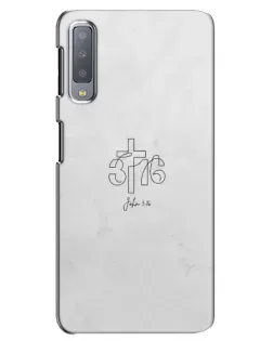 Чохол для Samsung Galaxy A7 2018 (A750) з картинкою «Івана 3:16 Хрест» Чохол для Samsung Galaxy A7 2018 (A750) з картинкою «Івана 3:16 Хрест»