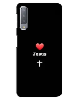 Чохол для Samsung Galaxy A7 2018 (A750) з картинкою «Серце - Jesus» Чохол для Samsung Galaxy A7 2018 (A750) з картинкою «Серце - Jesus»