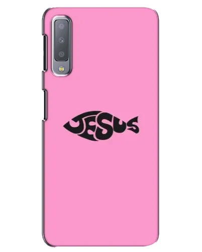 Чехол для Samsung Galaxy A7 2018 (A750) с картинкой «Розовый символ Jesus» Чехол для Samsung Galaxy A7 2018 (A750) с картинкой «Розовый символ Jesus»