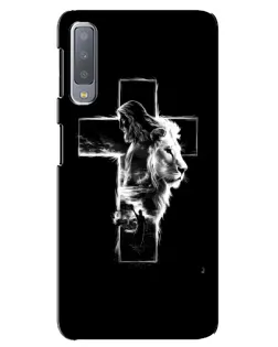 Чехол для Samsung Galaxy A7 2018 (A750) с картинкой «Сияющий крест Jesus»