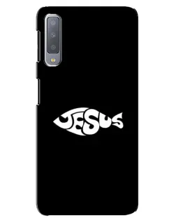 Чехол для Samsung Galaxy A7 2018 (A750) с картинкой «Рыба Jesus»