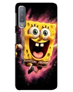 Чехол для Samsung Galaxy A7 2018 (A750) с картинкой «Взрывной Спанч Боб»