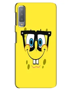 Чехол для Samsung Galaxy A7 2018 (A750) с картинкой «Минималистичный Спанч Боб»