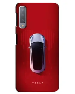 Чехол для Samsung Galaxy A7 2018 (A750) с картинкой «Tesla Top View»
