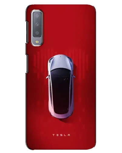 Чехол для Samsung Galaxy A7 2018 (A750) с картинкой «Tesla Top View»