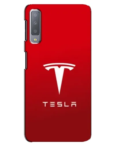 Чехол для Samsung Galaxy A7 2018 (A750) с картинкой «Tesla Red Classic»