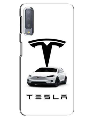 Чехол для Samsung Galaxy A7 2018 (A750) с картинкой «Tesla White Style»