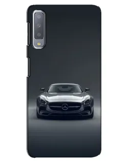 Чехол для Samsung Galaxy A7 2018 (A750) с картинкой «Mercedes на черном»