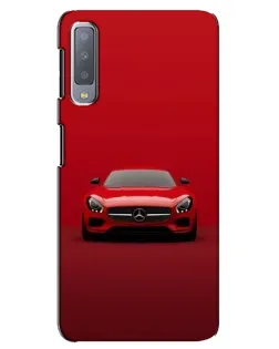 Чехол для Samsung Galaxy A7 2018 (A750) с картинкой «Красный Mercedes AMG»