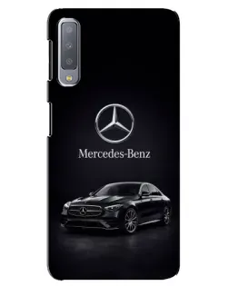 Чехол для Samsung Galaxy A7 2018 (A750) с картинкой «Mercedes — решетка радиатора»