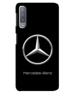 Чехол для Samsung Galaxy A7 2018 (A750) с картинкой «Mercedes Silver Logo»