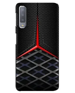 Чехол для Samsung Galaxy A7 2018 (A750) с картинкой «Mercedes Carbon Grid»