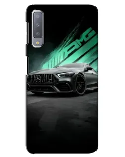 Чехол для Samsung Galaxy A7 2018 (A750) с картинкой «Темный Mercedes AMG»