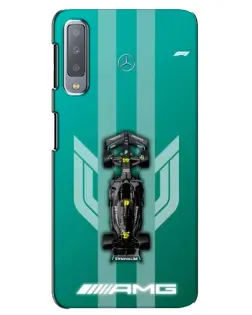 Чехол для Samsung Galaxy A7 2018 (A750) с картинкой «Mercedes AMG Petronas»