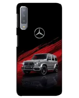 Чехол для Samsung Galaxy A7 2018 (A750) с картинкой «Mercedes G-Class красный»