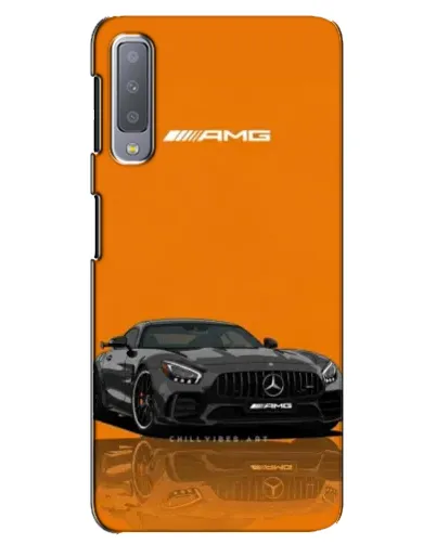 Чехол для Samsung Galaxy A7 2018 (A750) с картинкой «Оранжевый Mercedes AMG» Чехол для Samsung Galaxy A7 2018 (A750) с картинкой «Оранжевый Mercedes AMG»