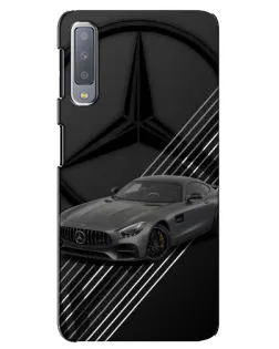 Чехол для Samsung Galaxy A7 2018 (A750) с картинкой «Mercedes AMG — графика»