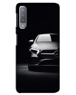 Чехол для Samsung Galaxy A7 2018 (A750) с картинкой «Свет фар Mercedes»