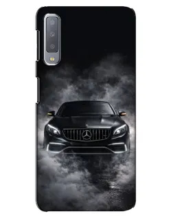 Чехол для Samsung Galaxy A7 2018 (A750) с картинкой «Mercedes в дыму»