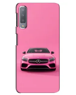 Чехол для Samsung Galaxy A7 2018 (A750) с картинкой «Розовый Mercedes AMG»