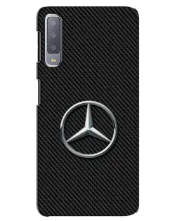 Чехол для Samsung Galaxy A7 2018 (A750) с картинкой «Карбоновый Mercedes стиль»