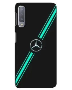 Чехол для Samsung Galaxy A7 2018 (A750) с картинкой «Спортивные линии Mercedes»