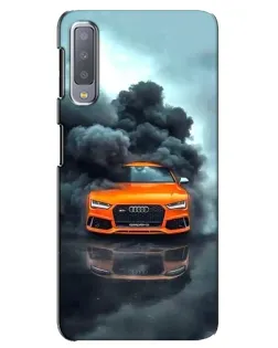Чехол для Samsung Galaxy A7 2018 (A750) с картинкой «Audi в облаках дыма» Чехол для Samsung Galaxy A7 2018 (A750) с картинкой «Audi в облаках дыма»