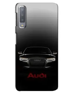 Чехол для Samsung Galaxy A7 2018 (A750) с картинкой «Audi — градиентный контур» Чехол для Samsung Galaxy A7 2018 (A750) с картинкой «Audi — градиентный контур»