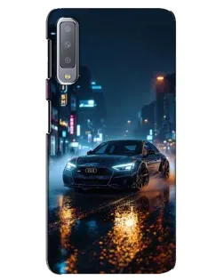 Чехол для Samsung Galaxy A7 2018 (A750) с картинкой «Ночной город и Audi» Чехол для Samsung Galaxy A7 2018 (A750) с картинкой «Ночной город и Audi»