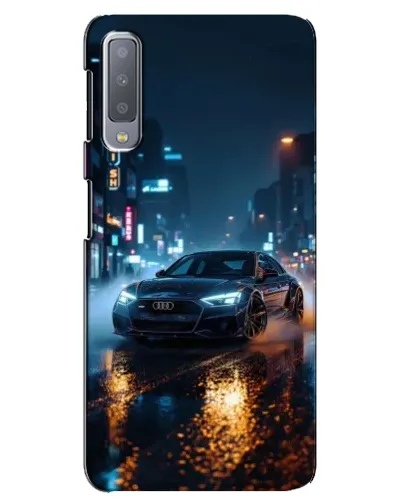 Чехол для Samsung Galaxy A7 2018 (A750) с картинкой «Ночной город и Audi» Чехол для Samsung Galaxy A7 2018 (A750) с картинкой «Ночной город и Audi»