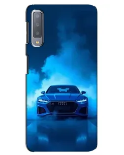 Чехол для Samsung Galaxy A7 2018 (A750) с картинкой «Audi — голубая энергия» Чехол для Samsung Galaxy A7 2018 (A750) с картинкой «Audi — голубая энергия»