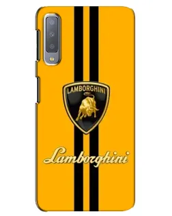 Чохол для Samsung Galaxy A7 2018 (A750) з картинкою «Lamborghini Stripe жовтий» Чохол для Samsung Galaxy A7 2018 (A750) з картинкою «Lamborghini Stripe жовтий»