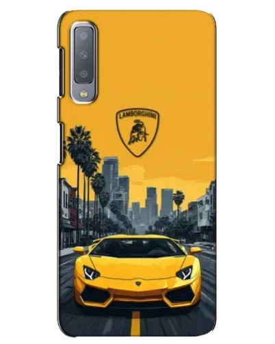 Чехол для Samsung Galaxy A7 2018 (A750) с картинкой «Желтый Lamborghini город» Чехол для Samsung Galaxy A7 2018 (A750) с картинкой «Желтый Lamborghini город»