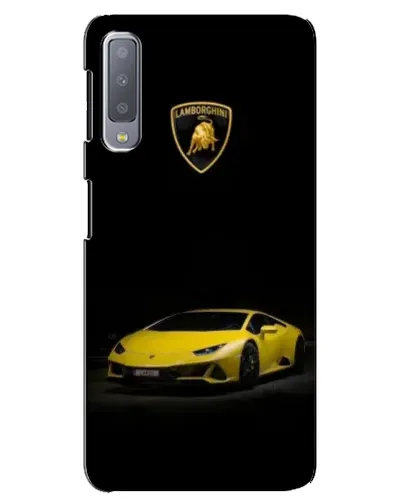 Чехол для Samsung Galaxy A7 2018 (A750) с картинкой «Lamborghini желтый акцент» Чехол для Samsung Galaxy A7 2018 (A750) с картинкой «Lamborghini желтый акцент»