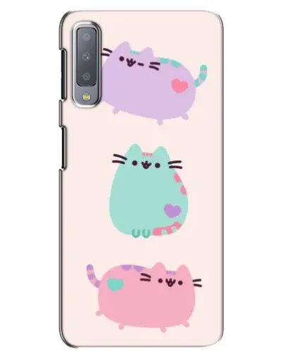 Чехол для Samsung Galaxy A7 2018 (A750) с картинкой «Pusheen трио» Чехол для Samsung Galaxy A7 2018 (A750) с картинкой «Pusheen трио»