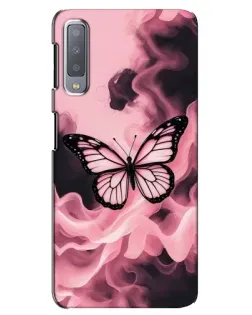 Чохол для Samsung Galaxy A7 2018 (A750) з картинкою «Метелик у диму» Чохол для Samsung Galaxy A7 2018 (A750) з картинкою «Метелик у диму»