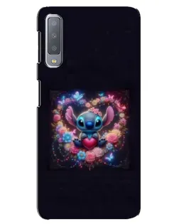 Чохол для Samsung Galaxy A7 2018 (A750) з картинкою «Stitch у квітах» Чохол для Samsung Galaxy A7 2018 (A750) з картинкою «Stitch у квітах»