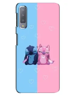 Чохол для Samsung Galaxy A7 2018 (A750) з картинкою «Stitch та Angel Love» Чохол для Samsung Galaxy A7 2018 (A750) з картинкою «Stitch та Angel Love»