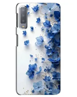 Чехол для Samsung Galaxy A7 2018 (A750) с картинкой «Голубой цветочный каскад» Чехол для Samsung Galaxy A7 2018 (A750) с картинкой «Голубой цветочный каскад»